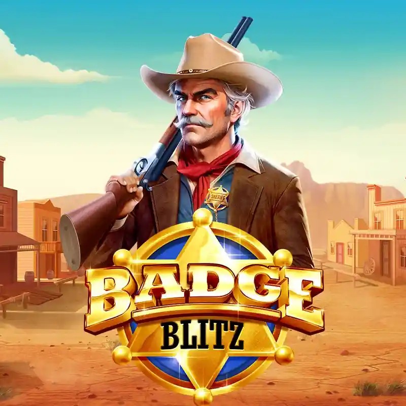Slots logo of Badge Blitz from Pragmatic Play at RivO Casino