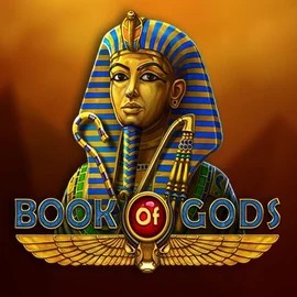 Official Slots logo: Book of Gods by BF Games at RivO Casino