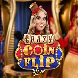Live Casino logo of Crazy Coin Flip from Evolution at RivO Casino