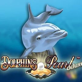 Dolphins Pearl Deluxe online game logo by Novomatic on rivoscasino.com