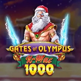 Official Slots logo: Gates of Olympus Xmas 1000 by Pragmatic Play at RivO Casino