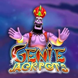 Genie Jackpots slot visual from Blueprint Gaming available on rivoscasino.com