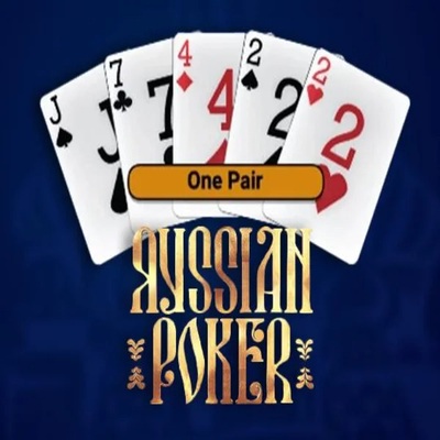 Russian Poker online game logo by OneTouch Games on rivoscasino.com