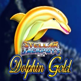 Dolphin Gold with Stellar Jackpots logo by Lightning Box Game RivO Casino